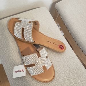 Rhinestone Slide Sandals